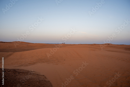 Merzouga  Erg Chebbi  Morroco  Africa - April 30  2019  Morning in the dunes