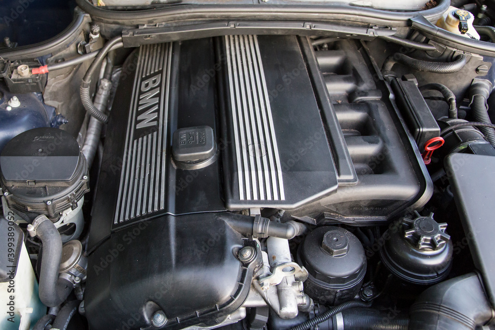 BMW m54 engine bay Stock Photo | Adobe Stock