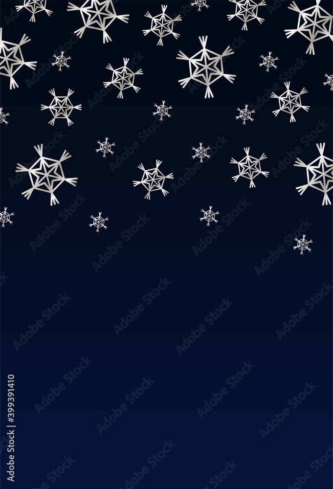 happy merry christmas card with silver snowflakes happy merry christmas card with silver snowflakes