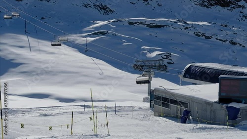 ski resort in winter