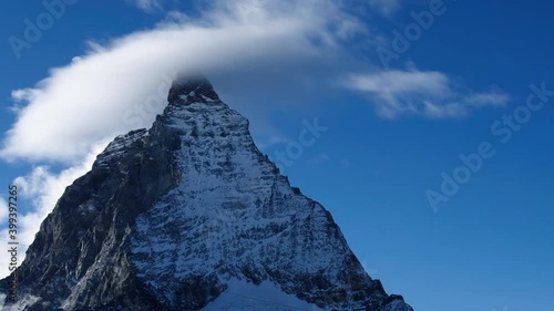 clouds over mountain