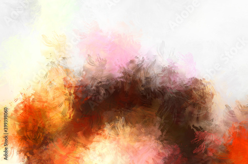 Artistic abstract background. Texture painted wallpaper. Creative illustration with strokes of paint. Brush pattern painting. © Hybrid Graphics