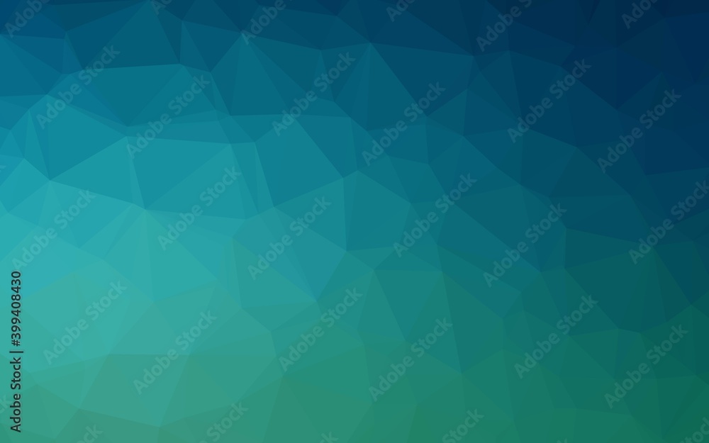 Light BLUE vector shining triangular template. Light BLUE vector shining triangular template.