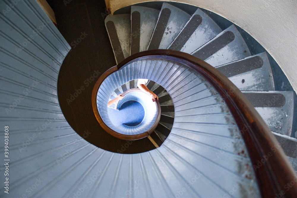 Fototapeta premium spiral staircase in the lighthouse