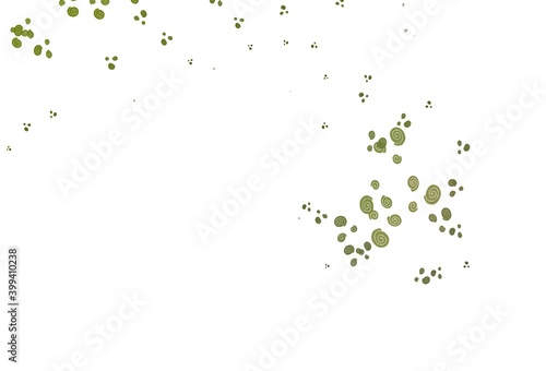 Light Green vector template with abstract lines.