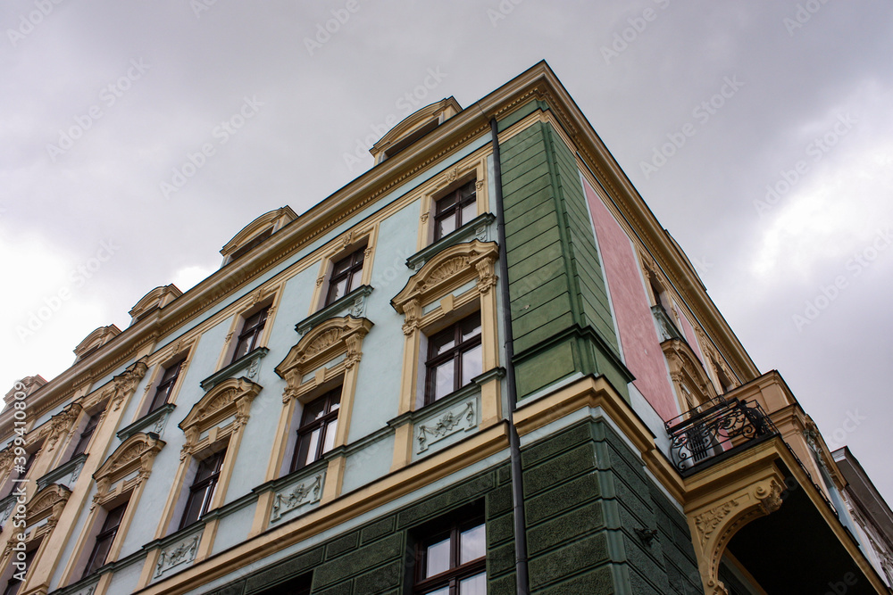 Side of a building in Wroclav