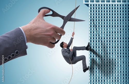 Fotografija Businessman in business risk concept