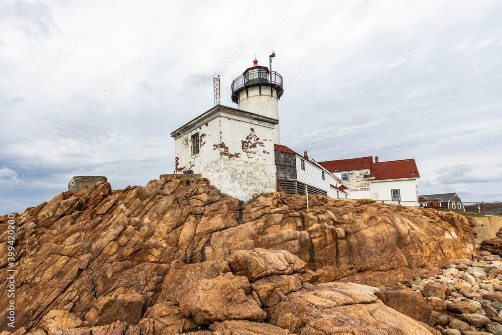 Eastern Point Lighthouse historic building in Gloucester, MA