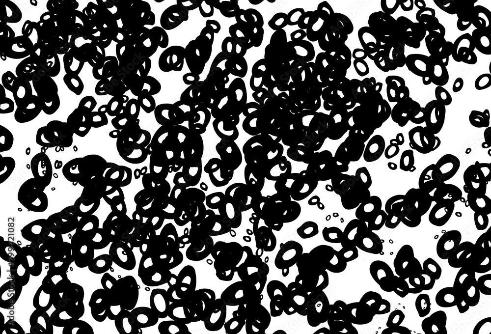 Black and white vector pattern with spheres. Black and white vector pattern with spheres.