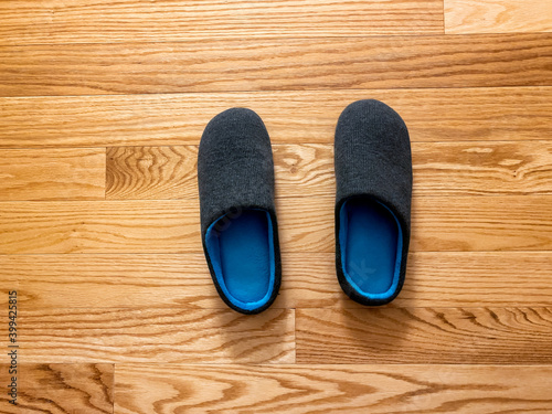 Slippers for indoor use on wooden floors