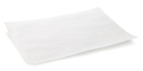 white baking paper sheet