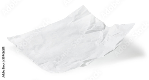 white baking paper sheet