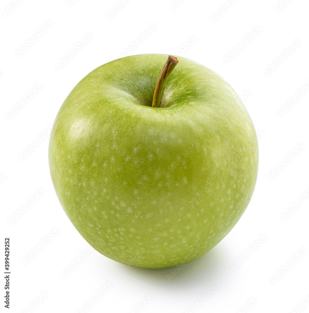 simple fresh green apple with twig close-up isolated on white background
simple fresh green apple with twig close-up isolated on white background
