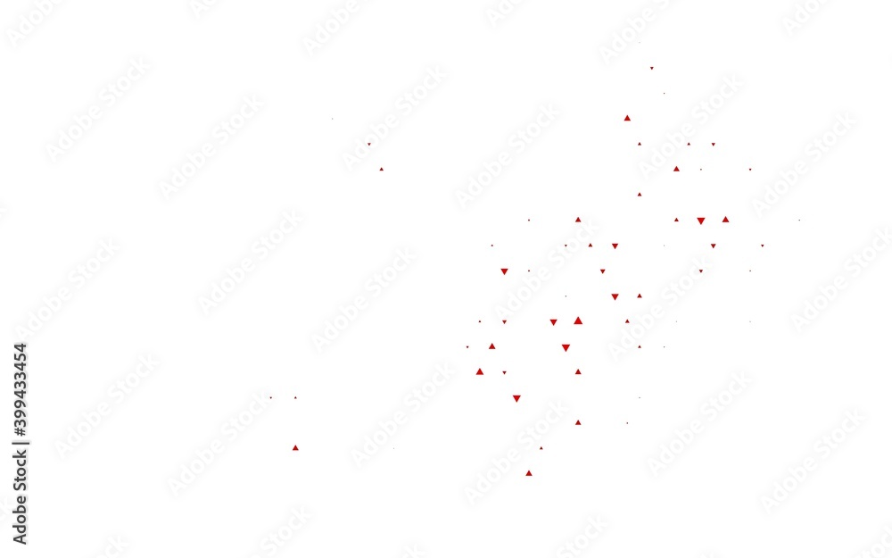 Fototapeta premium Light Red vector background with triangles.