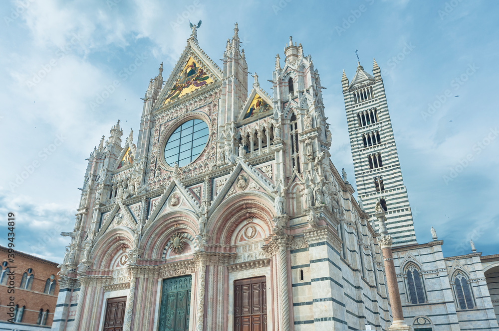 Church Cattedrale di Siena in historical city Siena, Tuscany, Italy