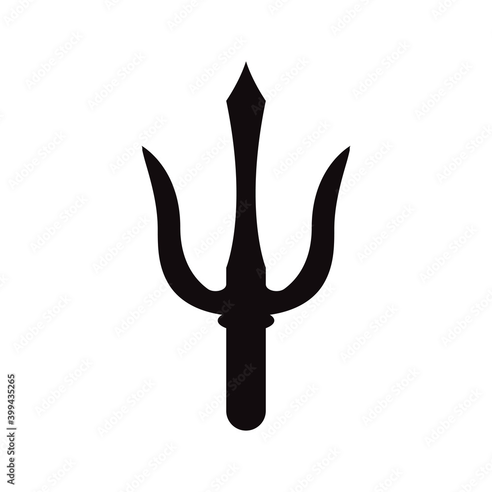 Trident icon design template vector isolated illustration Trident icon design template vector isolated illustration
