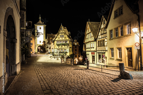Classic view of picturesque Plonlein (Little Square) in Rothenburg ob der Tauber, Bavaria, Germany © Pawel Pajor