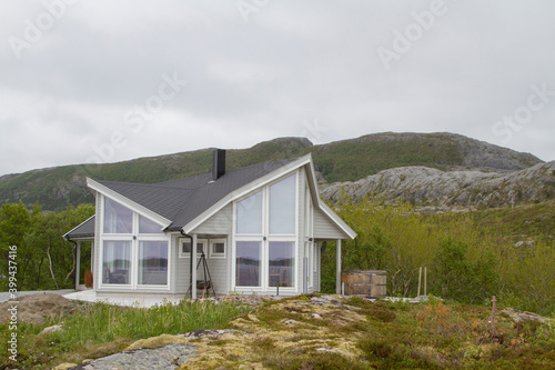 Obraz na plátně Modern Hytta in Norwegen