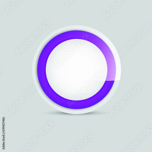 Modern button icon. 3D button concept. Eps10 vector illustration.