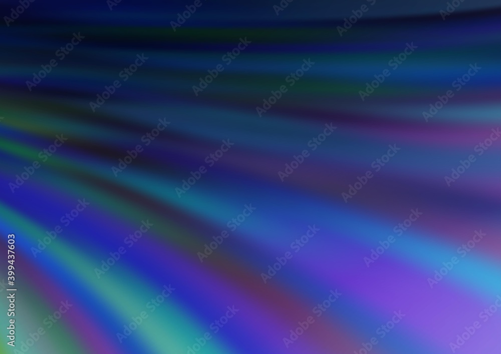 Fototapeta premium Light BLUE vector pattern with lava shapes.