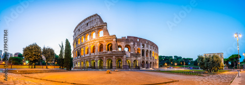 Photos Colosseum at dawn in Rome. Italy