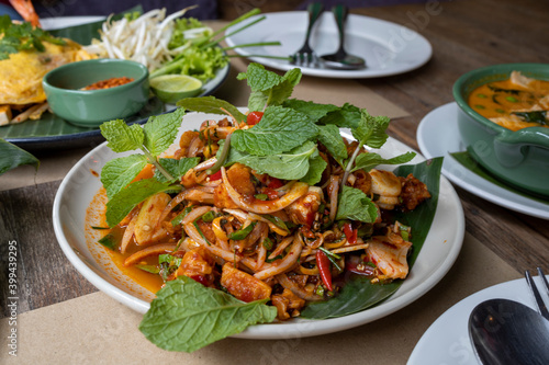 Pla Rad Prik, Thai spicy fried fish with Tamarind sauce