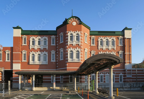 Canvas Print Fukaya station which looks like Tokyo station in Fukaya city, Saitama, Japan