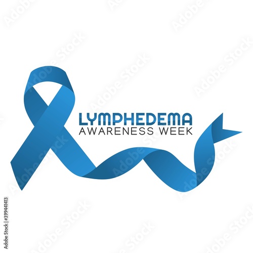 Lymphedema Awareness Week Vector Illustration. Suitable for greeting card poster and banner.