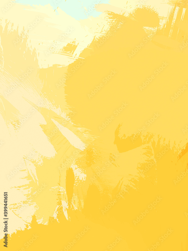 Naklejka premium Creative abstract painting with wild brushstrokes. Background with artistic brush strokes. Colorful and vibrant illustration. Painted art.