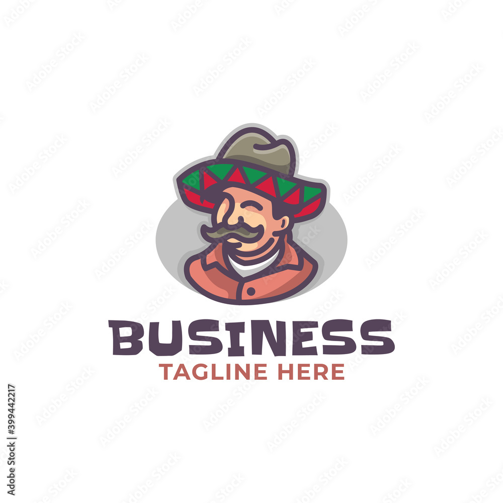 Mexican Uncle logo design Mexican Uncle logo design