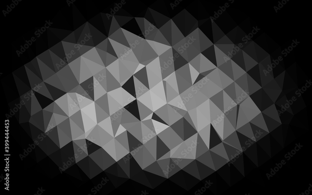 Obraz premium Light Silver, Gray vector abstract polygonal texture.