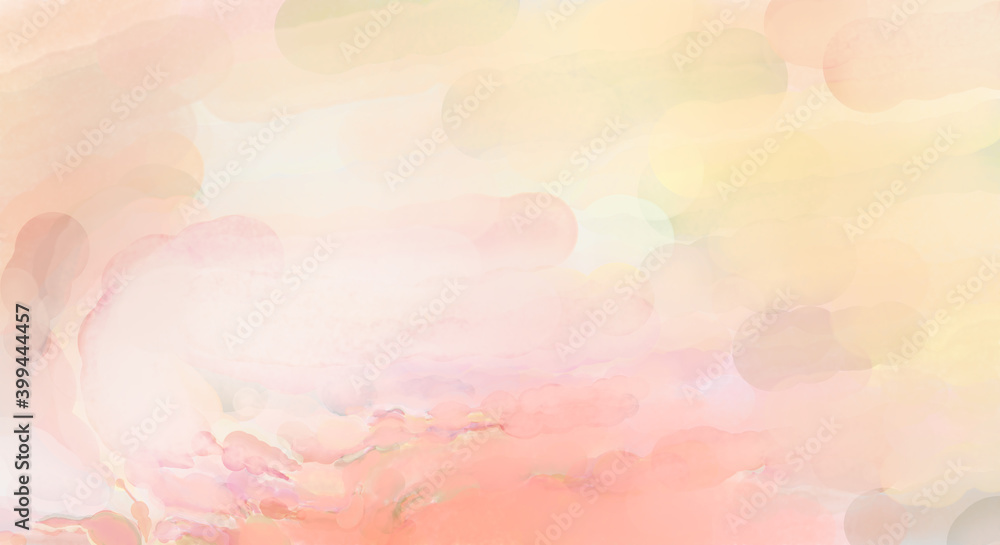 Modern painting of soothing brush strokes resembling alcohol inks. Watercolor abstract painting with pastel colors for poster, wall art, banner, card, book cover or packaging. Modern painting of soothing brush strokes resembling alcohol inks. Watercolor abstract painting with pastel colors for poster, wall art, banner, card, book cover or packaging.