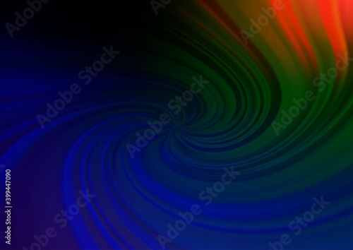 Dark Multicolor  Rainbow vector abstract blurred pattern.