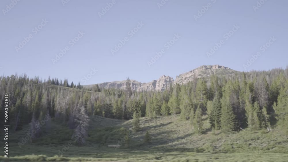 View of Grand Teton National Park From a Car View of Grand Teton National Park From a Car