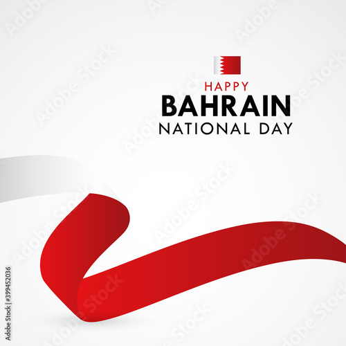 Happy Bahrain National Day Celebration Vector Template Design Illustration