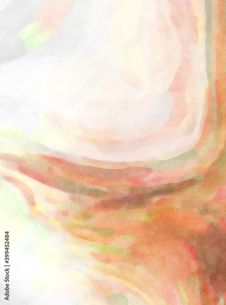 Obraz premium Crazy watercolor random pattern. Creative abstraction. Modern art painting. 2d illustration. Digital texture wallpaper. Artistic watercolored backdrop material.