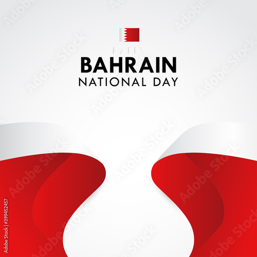 Happy Bahrain National Day Celebration Vector Template Design Illustration