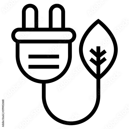 Natural power energy icon design 