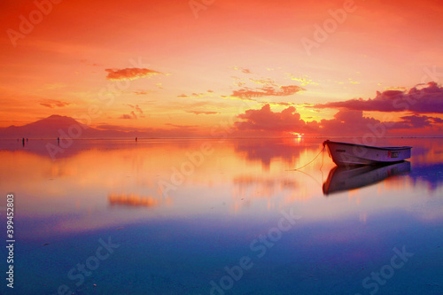 sunset at karang beach denpasar bali © andi