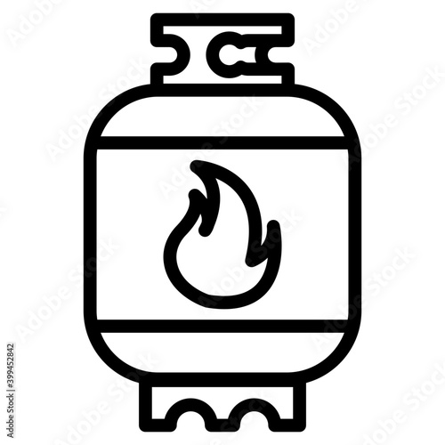 Natural gas cylinder in line design