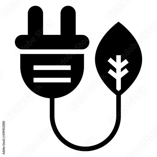 Natural power energy icon design 
