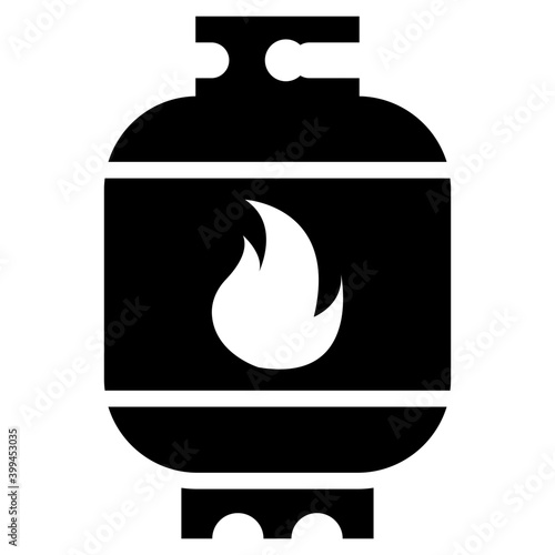 Natural gas cylinder in solid design