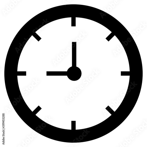 Clock icon in solid design.