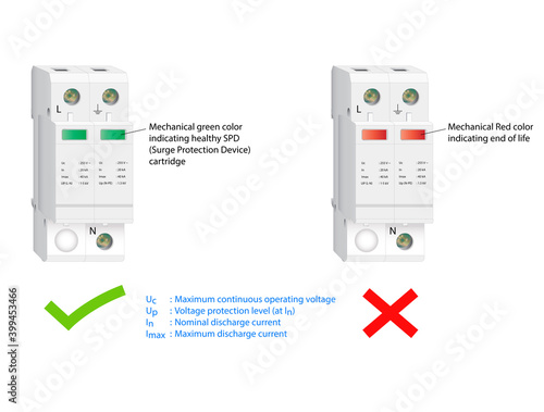 Vector Illustration of Surge Protection Device