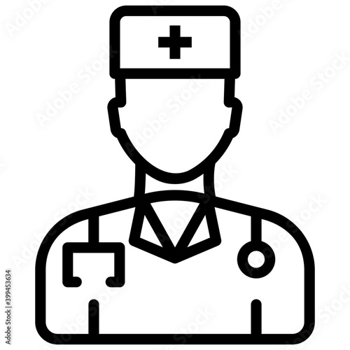 Doctor in line design vector 