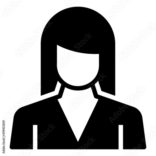 Male avatar boy glyph icon 