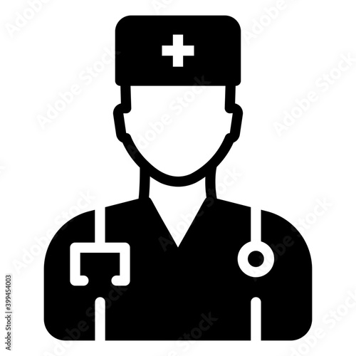Doctor in solid design vector 