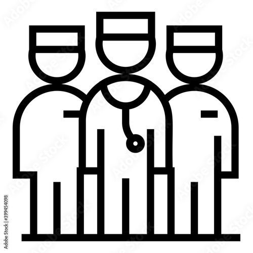 Medical doctors board icon line vector 