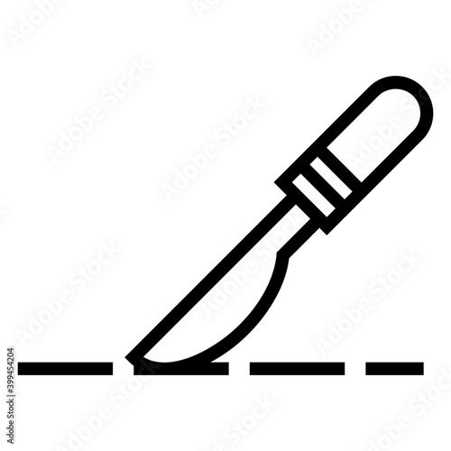 Surgical instrument in line vector 