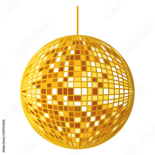 golden mirrors sphere disco hanging